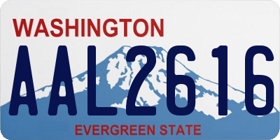 WA license plate AAL2616