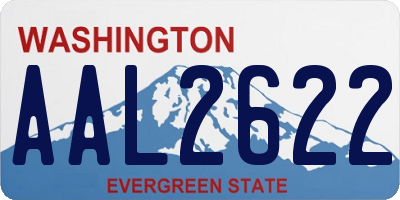 WA license plate AAL2622