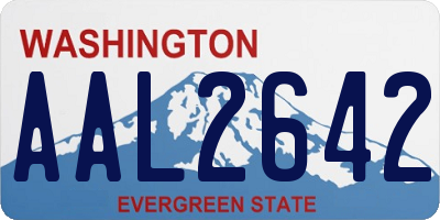 WA license plate AAL2642