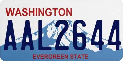 WA license plate AAL2644