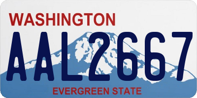 WA license plate AAL2667