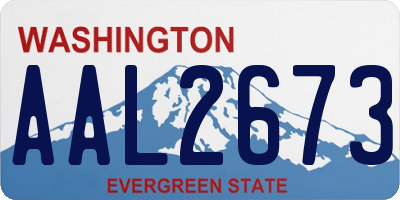 WA license plate AAL2673