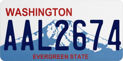 WA license plate AAL2674