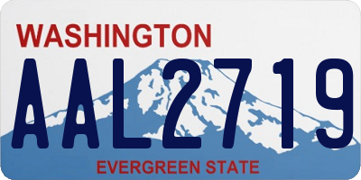 WA license plate AAL2719
