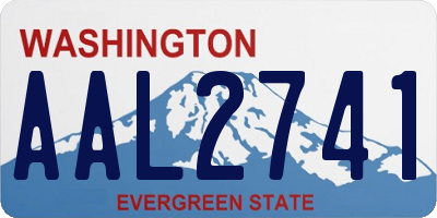 WA license plate AAL2741