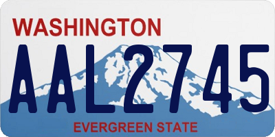 WA license plate AAL2745
