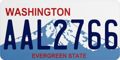 WA license plate AAL2766