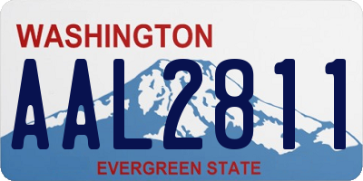 WA license plate AAL2811