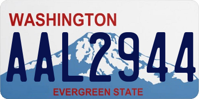 WA license plate AAL2944