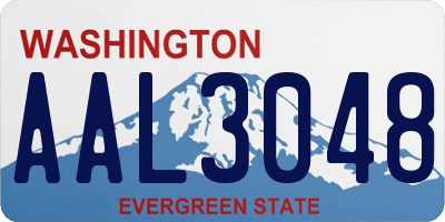 WA license plate AAL3048
