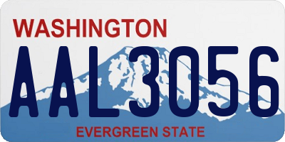 WA license plate AAL3056