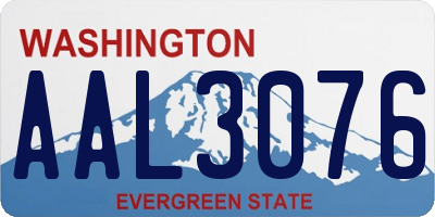 WA license plate AAL3076