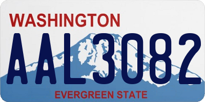 WA license plate AAL3082