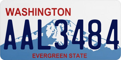 WA license plate AAL3484