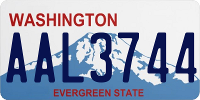 WA license plate AAL3744