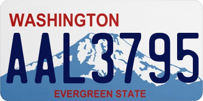 WA license plate AAL3795