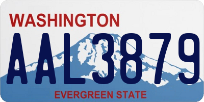 WA license plate AAL3879