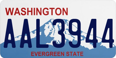 WA license plate AAL3944