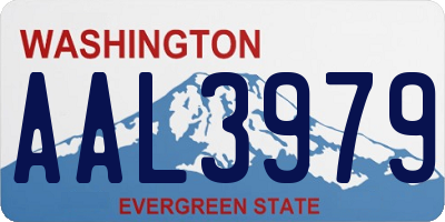 WA license plate AAL3979