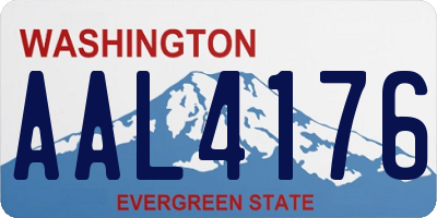 WA license plate AAL4176