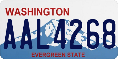 WA license plate AAL4268