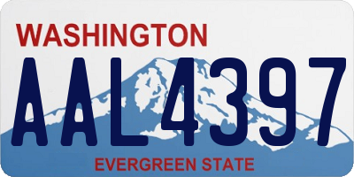 WA license plate AAL4397