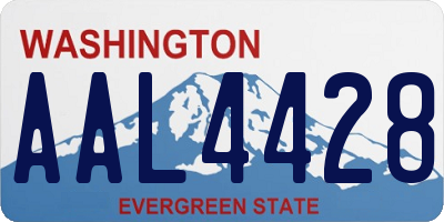 WA license plate AAL4428