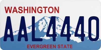 WA license plate AAL4440