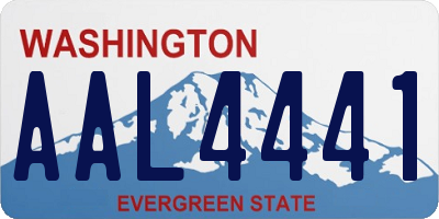 WA license plate AAL4441