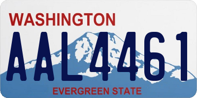 WA license plate AAL4461