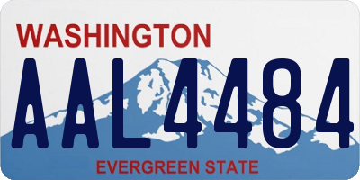 WA license plate AAL4484