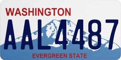 WA license plate AAL4487