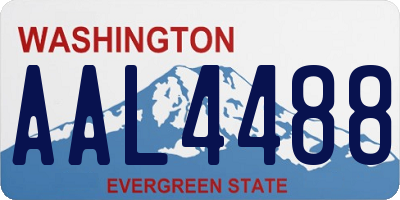 WA license plate AAL4488