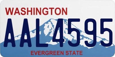 WA license plate AAL4595