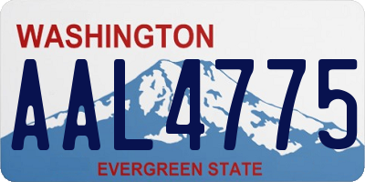 WA license plate AAL4775
