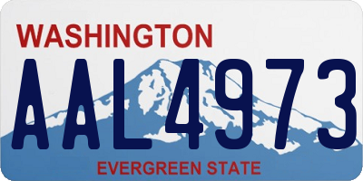 WA license plate AAL4973