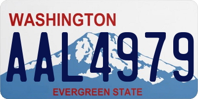 WA license plate AAL4979