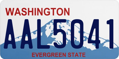 WA license plate AAL5041