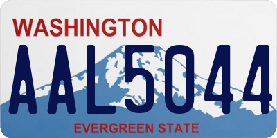 WA license plate AAL5044