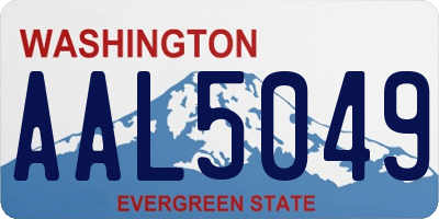 WA license plate AAL5049