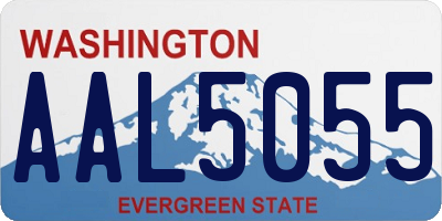 WA license plate AAL5055