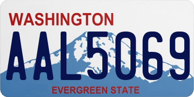 WA license plate AAL5069