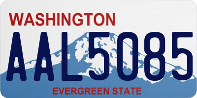 WA license plate AAL5085