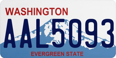 WA license plate AAL5093