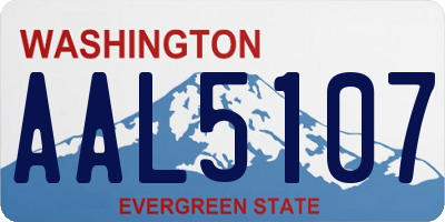 WA license plate AAL5107