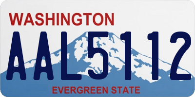 WA license plate AAL5112