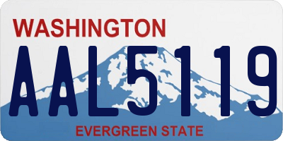 WA license plate AAL5119