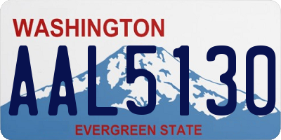 WA license plate AAL5130