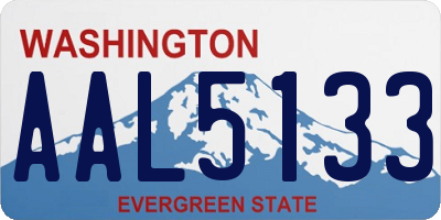 WA license plate AAL5133