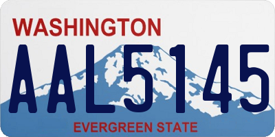WA license plate AAL5145